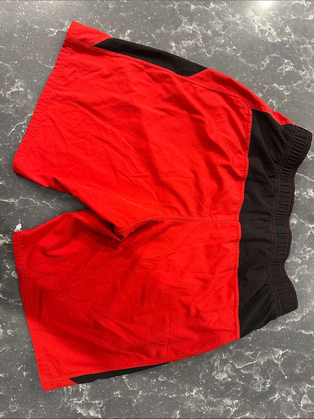 Nike Red Men's bathing suit with Black Trim